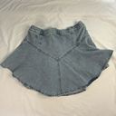 Aerie NWT  Size S Blue Denim Skirt Circle Mini Skirt Cowgirl Femme Preppy Ruffle Photo 1