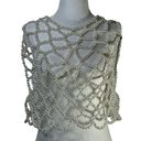 LOBA Paola Top in Ivory Silver XS/Small New Womens Pearl Coverup Photo 5