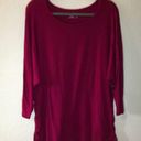 Coldwater Creek  Top Raspberry 3/4 Sleeve Jersey Tee Sz 2X GUC Photo 2