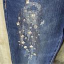 Southpole  Jean Co. Size 0 Distressed & Decorated w/Beads & Studs & Glitt… Photo 7