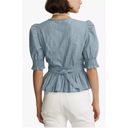 Polo  Ralph Lauren Cotton Chambray Wrap Top Photo 6