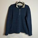 Kuhl  navy blue knit quarter zip pullover sweatshirt Photo 0