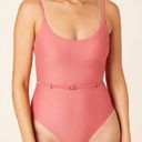 ANDIE  Swim Pink Punch Riviera Belted One Piece Swimsuit Sz S NWT Photo 2