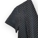 Basic Editions  Vintage Black Polka Dot Wrap Dress 8 Photo 9