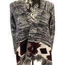 Arizona Jeans  Fringe Cardigan Sweater Boho Bohemian Aztec Hippie Photo 3