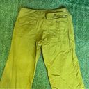 Roxy  Apple Green Cotton Wide Leg Pants Photo 3