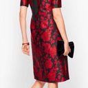 Talbots Back Bow Floral Jacquard A-Line Dress Photo 1