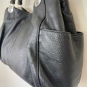 Brighton  Black Brown Croc Embossed Genuine Leather Large Shoulder Bag Purse Photo 3