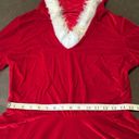 ma*rs Short Red Hooded Dress White Faux Fur Trim  Claus Santa Christmas Size M NEW Photo 6