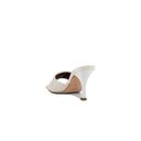 ALOHAS  Puffy Square Toe Mules in White Leather 38 Womens High Heels Photo 5