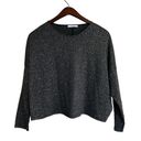 ZARA  Black Metallic Cozy Comfy Medium Sweater Photo 4