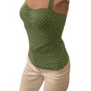 Energie  Green and white polka dot bra top NWT! Photo 4