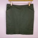 New York & Co. Stretch Twill Khaki Pencil Skirt Olive 6 Photo 7