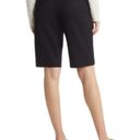 Nordstrom  Longline Ponte Shorts Size 2 Black Bermuda Summerwear Pants High Waist Photo 1