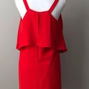 Collective Concepts  | Red Ruffle Tiered Dress Photo 3