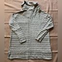 BKE  Women’s Cowl Neck Sweater Gray With White strips size Small Photo 6