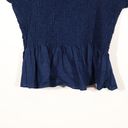 Hill House NWOT  The Paz Top in Size XL in Navy Photo 5