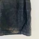 Free People Faux Leather Black Mini Skirt Neutral Holiday Party Emo Grunge Photo 2