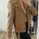 Understated Leather  Brown The Western Dusty Leather Biker Moto Jacket Size Photo 1