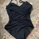 Gottex New.  black tummy control swimsuit. Normally $158. Size 10 Photo 6