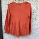 Pilcro  by Anthropologie Size XXS Terrycloth orange boho long sleeve top cotton Photo 5