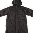 Everlane NWT  The ReNew Long Puffer in Black Primaloft Hooded Coat M Photo 1