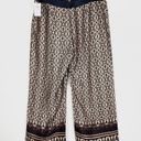 Cache NWT  Black & Tan Printed Lightweight Wide Leg Pants Photo 1