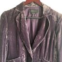 BCBGMAXAZRIA BCGBMaxazria Women Jacket S Purple Crushed Velvet Rocker Y2K Retro Whimsigoth Photo 13