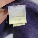 J.Jill  Purple 100% Cashmere Open Front Ribbed Women's Cardigan Size Large Photo 2