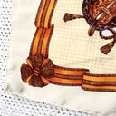 Hermès Hermes Vintage Silk Square Ribbon Rope Tassel Royal Crest Houndstooth Scarf Photo 3