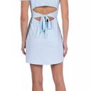 B Darlin Blue Eyelet Cutout Dress Photo 1