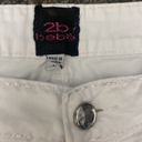 Bebe 2B  White Rhinestone Jeans Photo 8