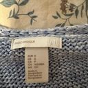 Divided Heather Blue Knit V-Neck Sweater Photo 2