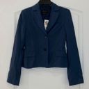 BCBGMAXAZRIA  Blue Nanette The Double Wool Blazer Photo 0