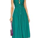 Ulla Johnson NWT  Emmaline Dress Ruffled Pintucked Cotton-Voile Halter Green 0 Photo 0