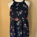 Market & Spruce NWT!  Blue Pink Floral Sleeveless Blouse Medium Photo 0