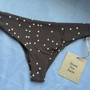 Free People NWT Stone Fox Swim x  Roca Bottom Terra Dot Brown Polka Dot Low Rise Photo 4