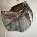 In Gear Vtg 80s swim cover up skirt cheetah leopard animal print Free Size Size XL Photo 3