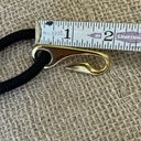 Vintage Black Rope Stretch Belt With Gold Toned Brass Hardware 28 Photo 7