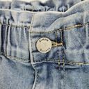 Simple Society  Womens Size 5 / 27 Paper Bag Light Wash Denim Blue Jeans Stretchy Photo 3