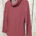 Talbots  Size Small Coral & Black Turtleneck Button Accent Collar ❄️☃️ Photo 12