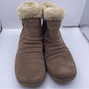 Baretraps faux fur leather tan winter ankle boots women Size 8 1/2 Photo 4