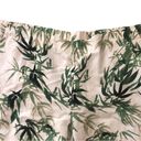 J.Jill  Barley Bamboo Linen Boho Wide Leg Culotte  Crop Pants Size L  Palm Print Photo 7