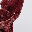 C/MEO COLLECTIVE C/Meo breakthrough red velvet long sleeves mini dress size XL Photo 6