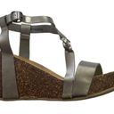 blowfish  Malibu Silver Hazard Braid Wedge Sandal Size 9.5 Photo 7