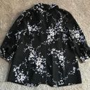 Soho Apparel  LTD  women’s 1X black floral blazer Photo 5