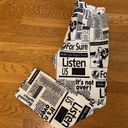 OVI all over print newspaper pants size L Photo 4