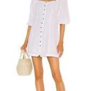 l*space L* Marina Dress in White Medium New Womens Cotton Mini Photo 0