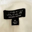 J.Crew  Ruffle-Trim Button-Up Shirt Cotton Poplin White Size XS Photo 6