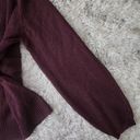 Nine West  Crew Neck Bubble Sleeve Sweater Burgundy Women's Size Medium Photo 3